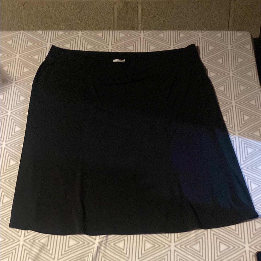 Fashion Bug Black A-Line Knee-Length Skirt